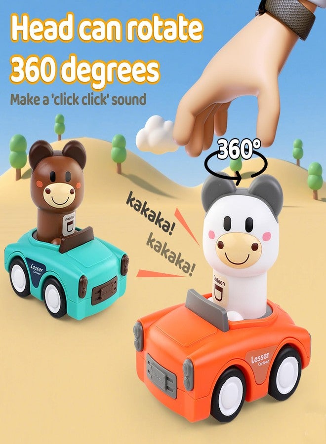 SUPVIB Press to Go Car Toys for Toddlers 1-3, Animal Baby Car Toys,Gifts for One Year Old Boys,Infant Play Vehicle Set for 6-9-12-18 Months,1st Birthday Valentine's Day Gift for 1-2 Years Old Boy Girl - Image 5